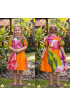 Hand Painted Rayon Kids Dress